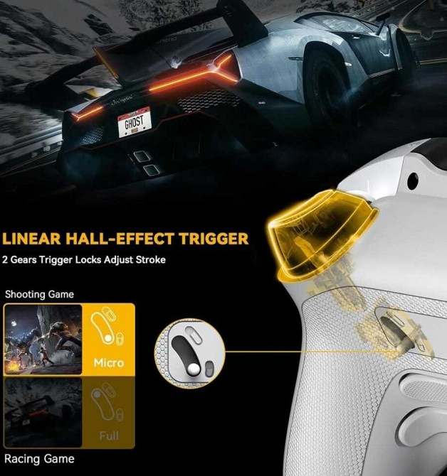 Бездротовий геймпад Manba One з дисплеєм, RGB-підсвіткою та док-стан. Харків - фото 4