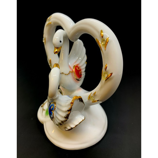 Статуэтка из фарфора Лебеди с сердцем Киев - изображение 3