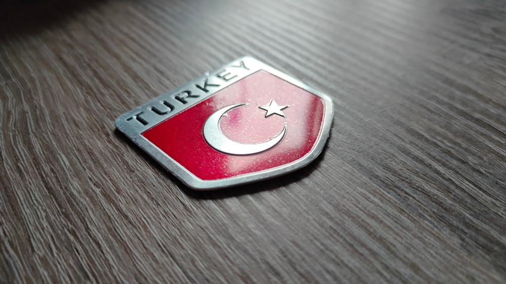 Наклейка алюмінієва на авто Прапор Туреччини Київ - фото 6