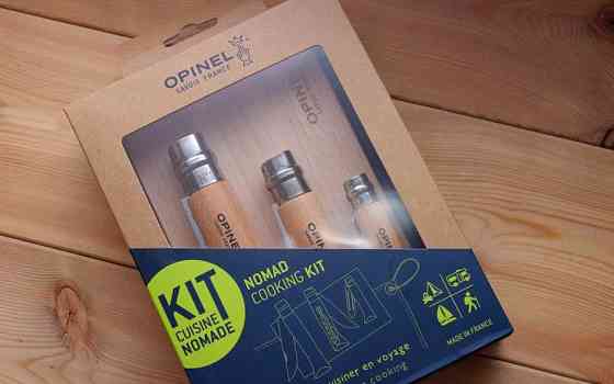 Набір Кухонних Ножів 3 предмета + дошкою Opinel "Nomad Cooking Kit" (002177) Нержавіюча сталь Нововолинськ