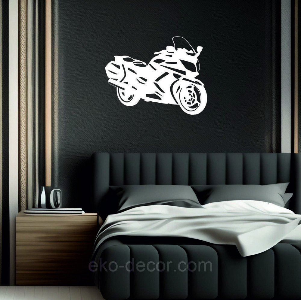 Декоративное настенное Панно «Мотоцыкл» Декор на стену 90*69 см, Белый Киев - изображение 7