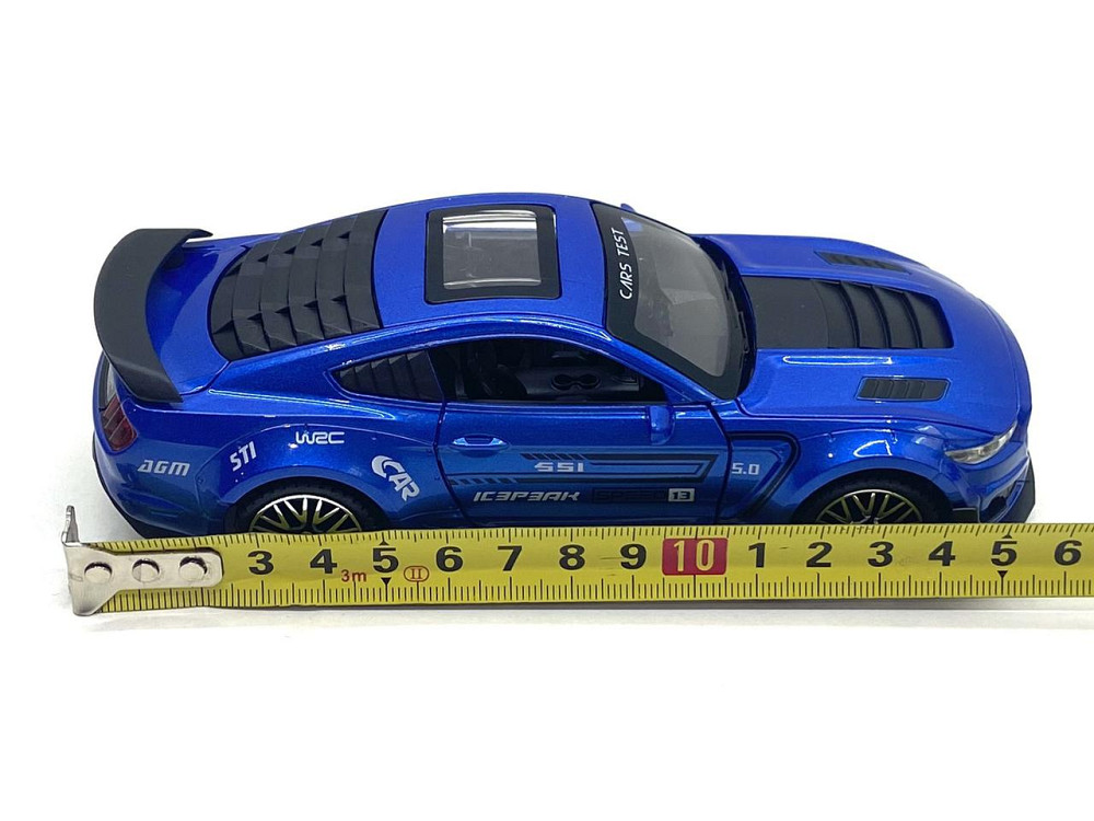 Машинка металева TK Union Group Ford Mustang Shelby 1:32 світло звук Синя (GT-1712) Чернігів - фото 6