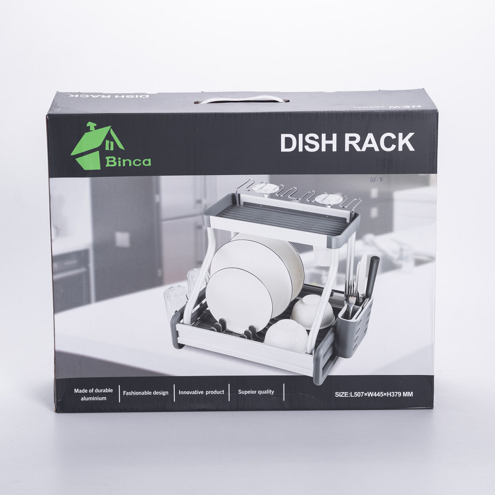 Сушарка для посуду двоярусна з піддоном HP-46-7 Київ - фото 10