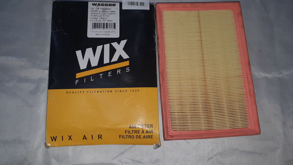 Фильтр воздушный Skoda, VW. WIX. WA6688. Харьков - изображение 1