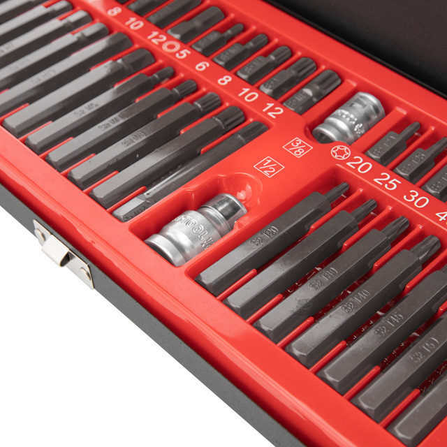 Набір зірок і шестигранників STORM, S2, 40 од. (TORX, HEX, SPLINE) INTERTOOL ET-8041 Київ - фото 10