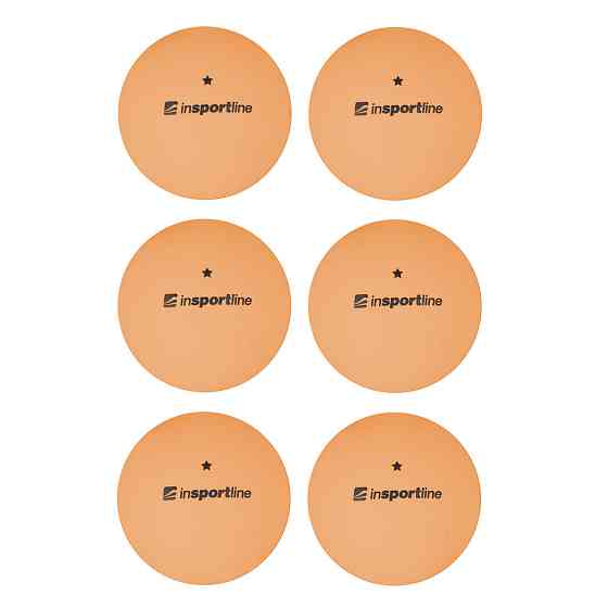 Мячи для настольного тенниса inSPORTline Elisenda S1 6 шт, оранжевые Киев