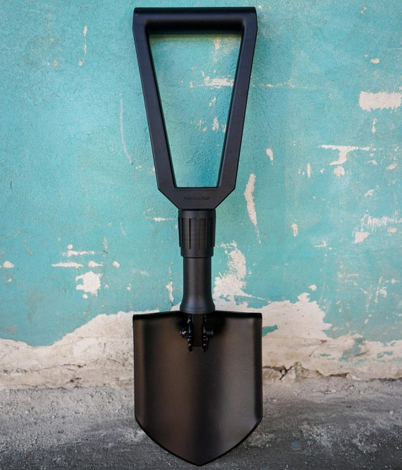 Универсальная Складная Лопата с чехлом Fiskars (1000621/131320) Сталь Нововолынск - изображение 2