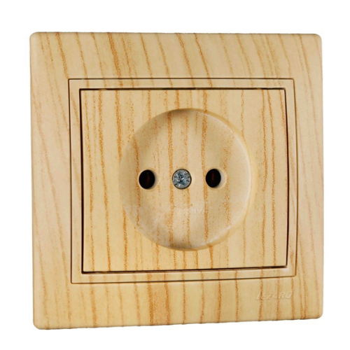 MIRA дуб вибілений матовий Розетка внутрішня без заземлення Лезард Житомир - изображение 1