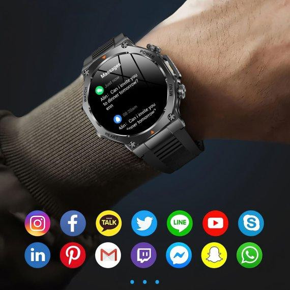 Часы умные наручные Smart Mevaden Ultra Rubber (2 ремешка) Винница - изображение 9