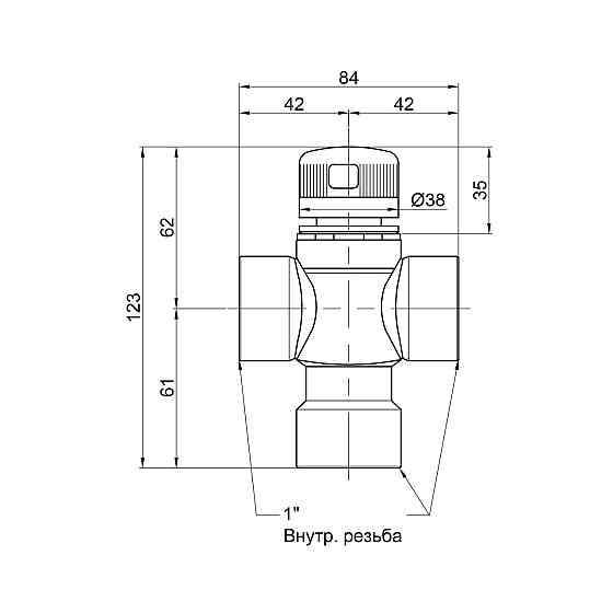Змішувач термостатичний Icma 1" No149 Київ