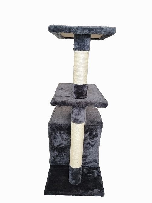 Ігровий комплекс для кішок Avko CatTree 1053 Grey кігтеточка, будиночок, дряпка Київ - фото 5