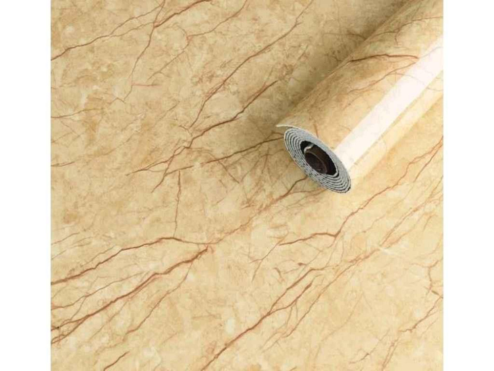 Самоклеюча PET плитка рулоні 600*3000мм WB-YC-123 (Бежевий мармур) ТМ D-C-Fix Київ - фото 1