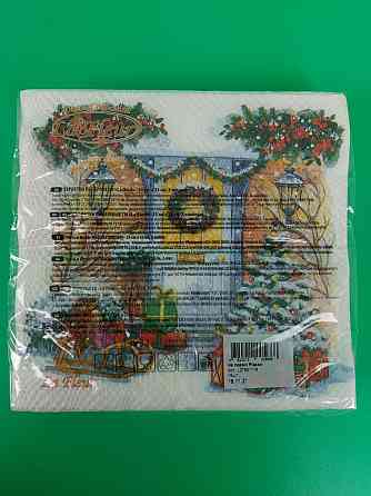 Новогодняя салфетка (ЗЗхЗЗ, 16шт)  La Fleur 