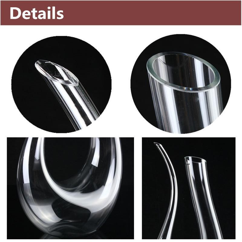 Декантер графин для вина U-подібний  Подарунковий 2 келихи з КРИСТАЛАМИ в ніжці!! ПОДАРУНКОВА УПАКОВКА Кременчук - фото 5