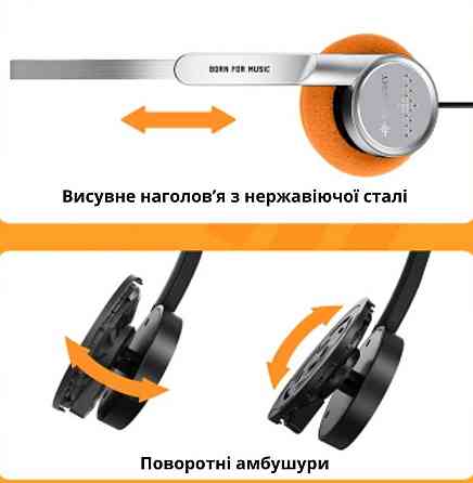 Навушники Snowsky | FiiO Wind 3.5mm ON-Ear з мікрофоном. Харків