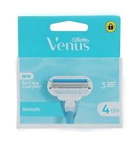 Плавные заменительные лезвия Gillette Venus, 4 шт (Германия) Gillette Venus Smooth Ersatzklingen, 4  Львов - изображение 1