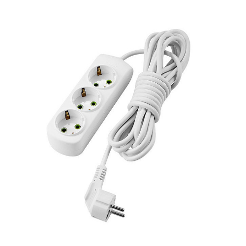Подовжувач із заземленням 3 розетки 7 м Letitia Лезард Житомир