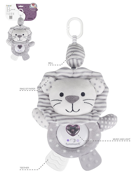 Игрушка музыкальная Funmuch Подвеска Левеня со световыми эффектами (6893114) Киев - изображение 1