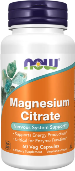 Магній цитрат Now Foods Magnesium Citrate 60 вег капс Київ - фото 1