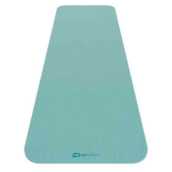 Коврик спортивный бирюзовый для тренировок йоги фитнеса пилатеса упражнений дома и в зале нескользящий HS 1см Киев