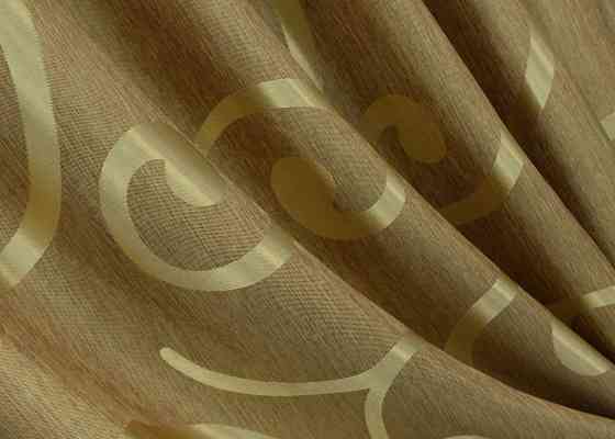 Комплект готовых штор VR-Textil Жаккард № 1532ш Золотистый 150х270 см 2 шт (33-0405) Киев