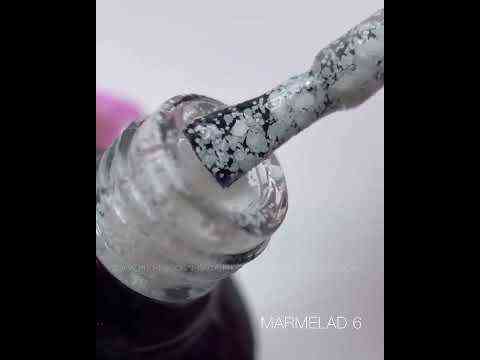 Гель-лак SAGA Marmelade №6 летняя коллекция оттенков мармелада (белый с хлопьями), 9 мл Киев