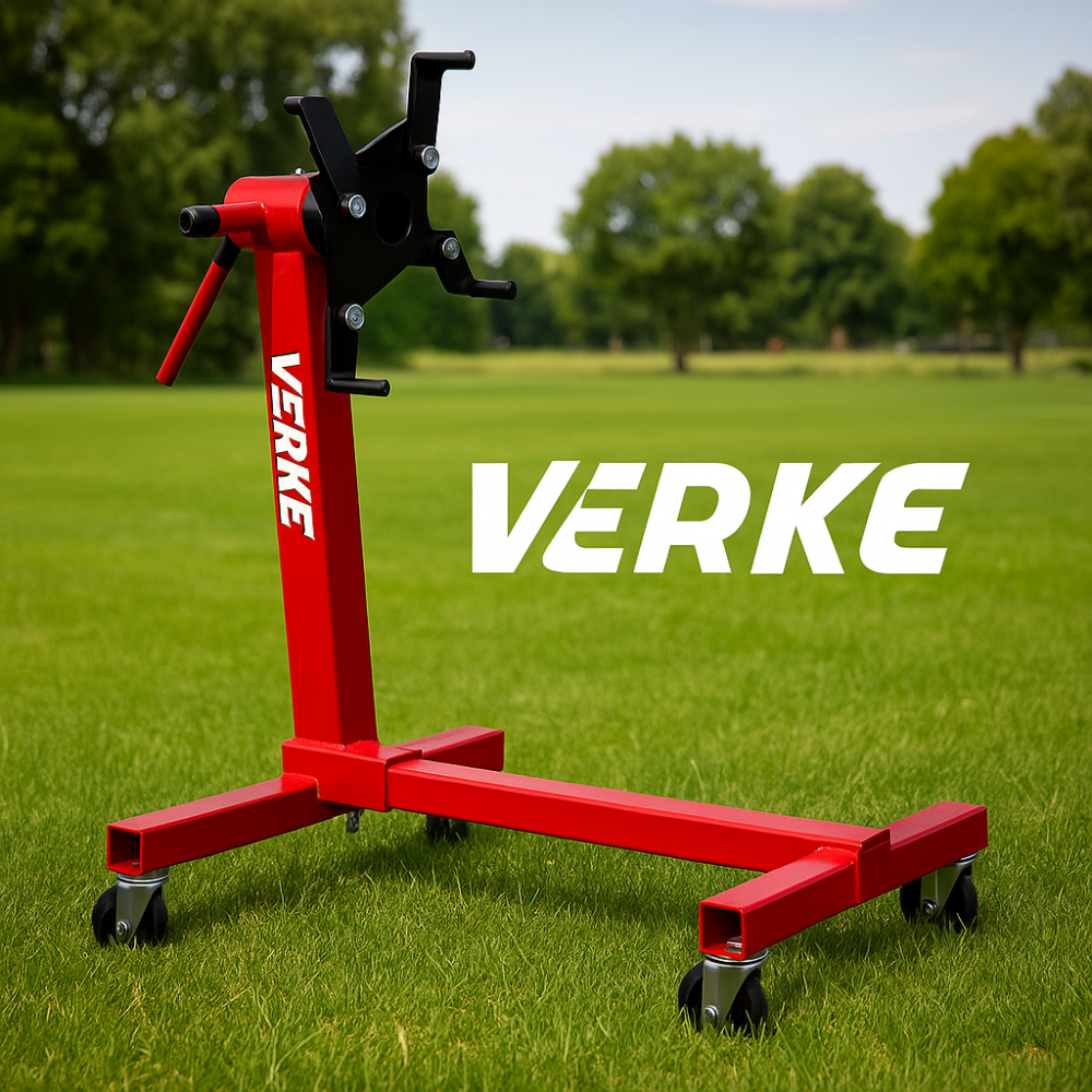 Візок для монтажу важких двигунів VERKE 680 кг технічний стенд для двигунів підкатний для обслуговування моторів Львів - фото 1