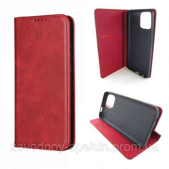Чехол книжка Xiaomi Redmi A1 A2 кожаный (красный) Одесса