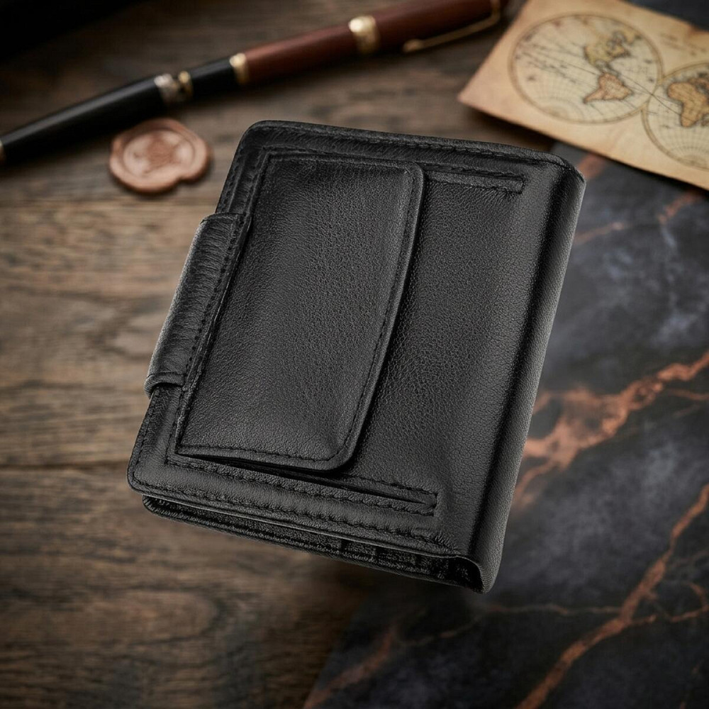 Гаманець жіночий ST Leather 18497 (ST415) шкіряний Чорний Київ - фото 10