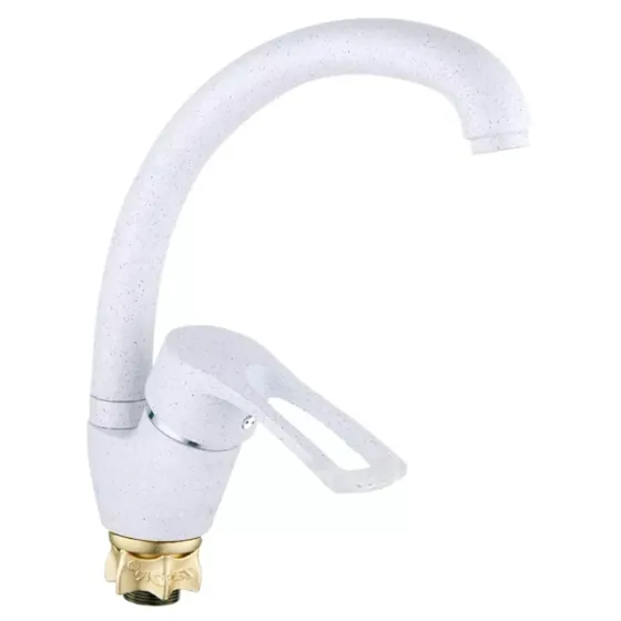 Смеситель для кухни WEZER YUB4-181-WHITE белый Киев