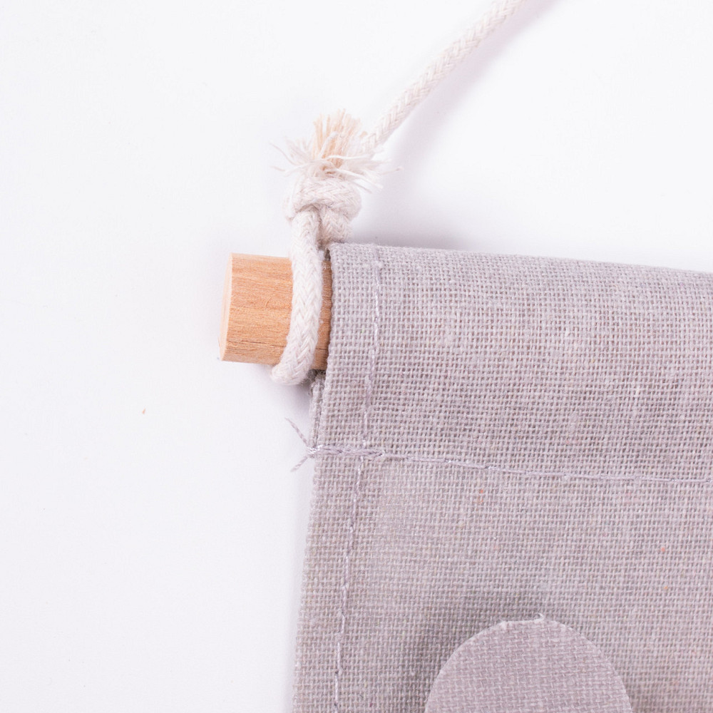 Серый подвесной органайзер на 3 кармана 28x33 см Киев - изображение 3