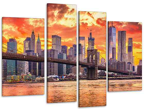 Модульна картина Місто Захід Art-71_4 Київ
