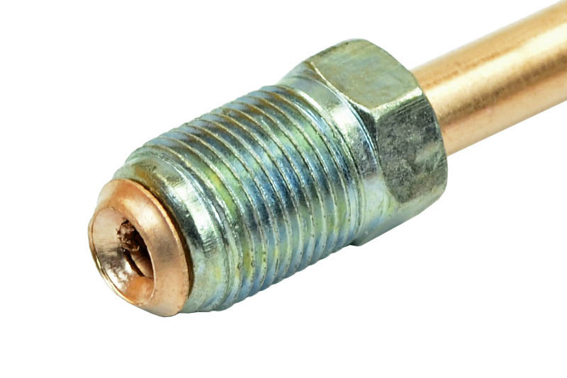 Трубка ГАЗ 53, 3307, 66, УАЗ (д.6)140 см от тройника к правому заднему тормозу (Медь) тормозная Мукачево - изображение 1