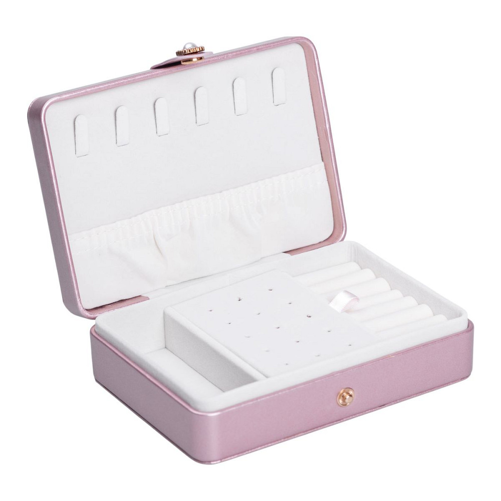 Скринька для прикрас з еко шкіри 16×11×4.7 см органайзер для ювелірних виробів HP-5-30PP Коломия - фото 6