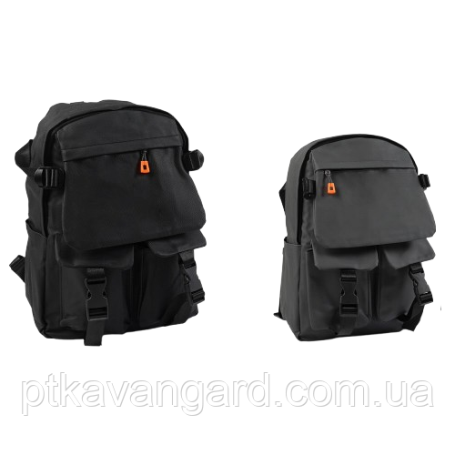 Мужской городской рюкзак (1 отделения, 2 кармана, размеры 35х17х47 см, водонепроницаемый, на молнии, 2 цвета) Хмельницкий