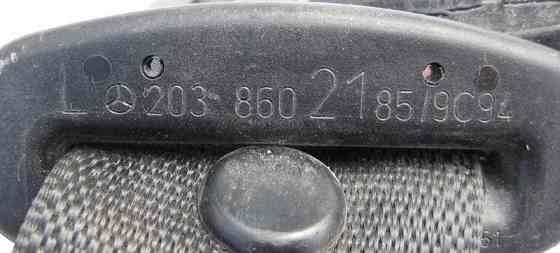 Mercedes-Benz  A2038602185 9C94 Ремінь безпеки задній лівий чорний C203 Sportcoupe C209 Одеса