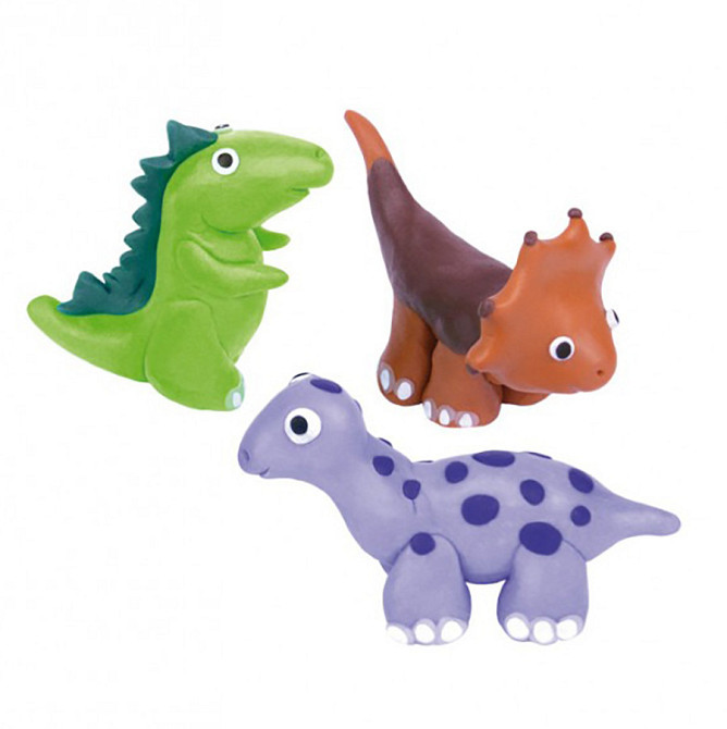 Дитячий набір для ліплення з полімерної глини "Фігурки Динозаври" (ПГ-008) PG-008 від 8ми років Вінниця - фото 2
