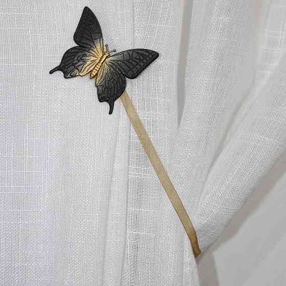 Магніти для штор і гардин (138м) Метелик набір 2 шт Венге з бронзовим (81-049) Київ