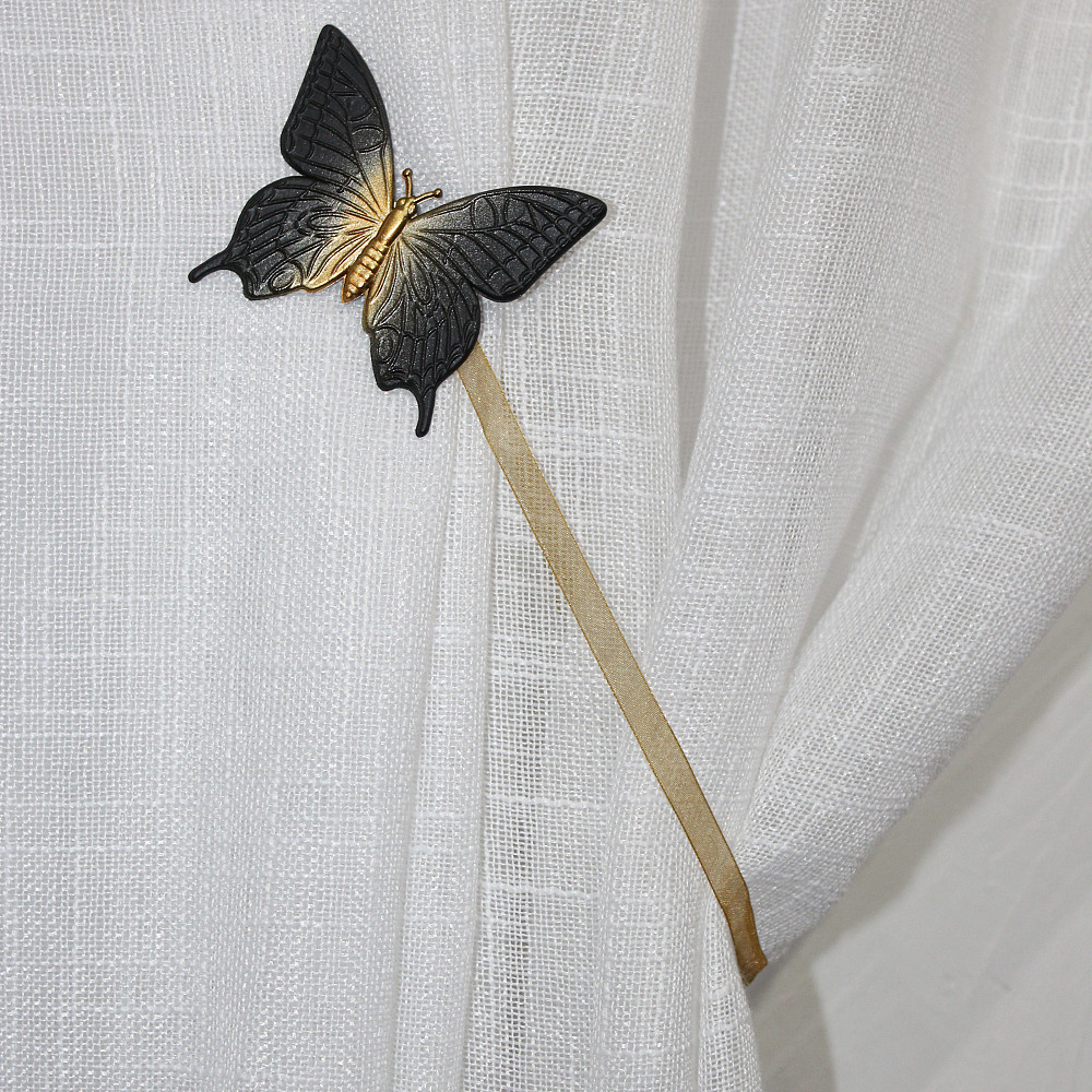 Магніти для штор і гардин (138м) Метелик набір 2 шт Венге з бронзовим (81-049) Київ - фото 4