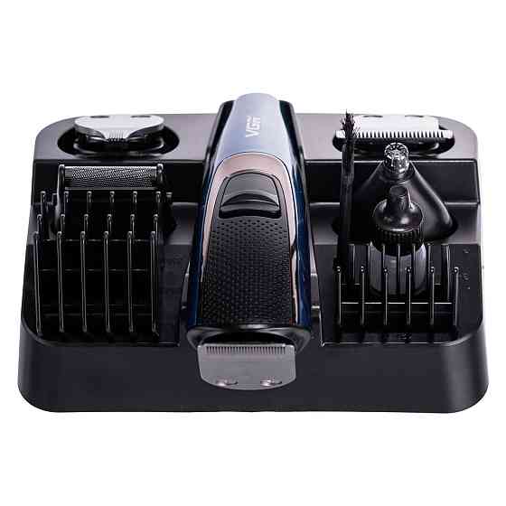 VGR Машинка тример для стрижки 4в1 з насадками Синій VGR V-172 Коломия