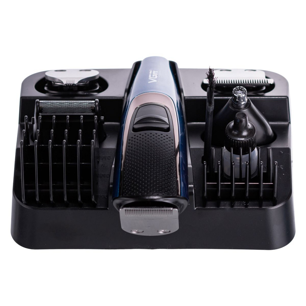 VGR Машинка тример для стрижки 4в1 з насадками Синій VGR V-172 Коломыя - изображение 6