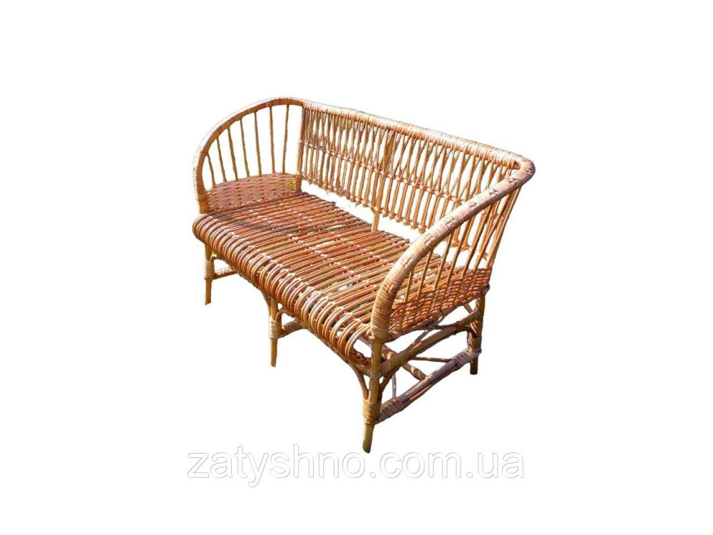 Диван із лози 120 довжиною кавовий Київ - фото 1