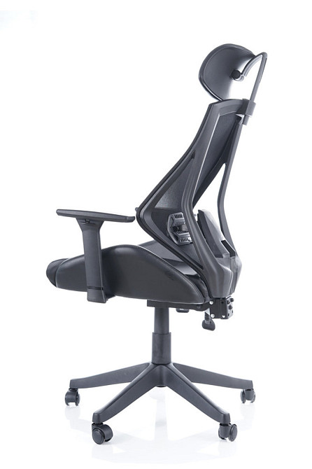 Крісло поворотне Q-406 чорне Дніпро - фото 3