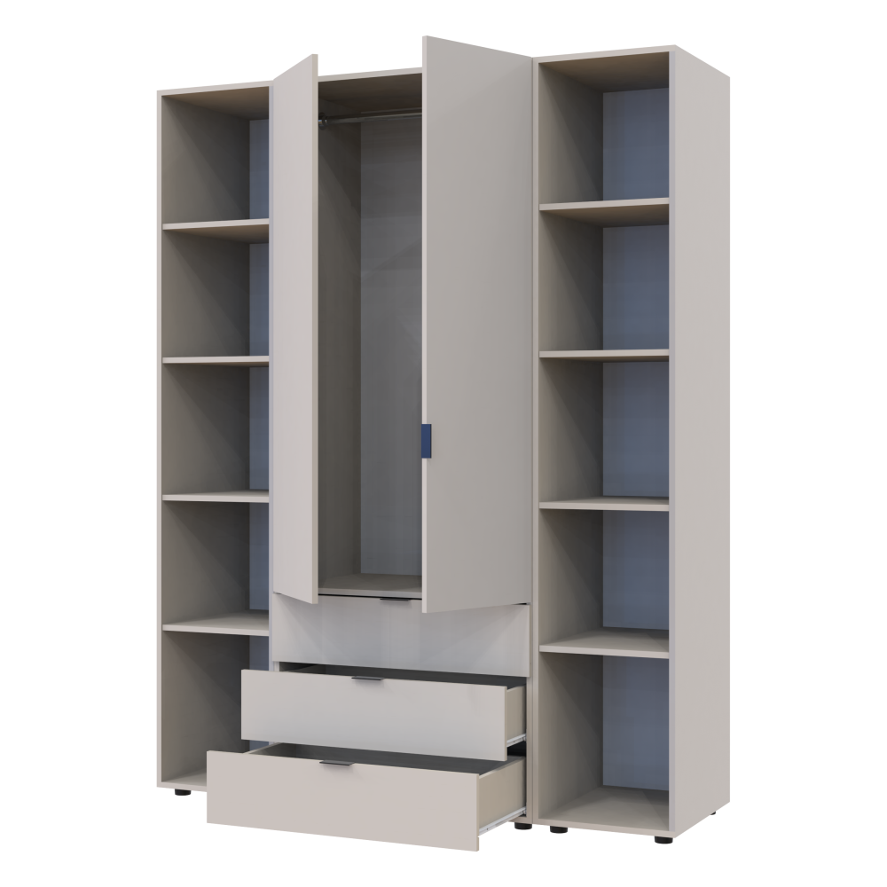 Комплект шкафов для одежды Doros Гелар (3 шт.) 153,9х49,5х203,4 см Кашемир (DRS-011244) Львов - изображение 6