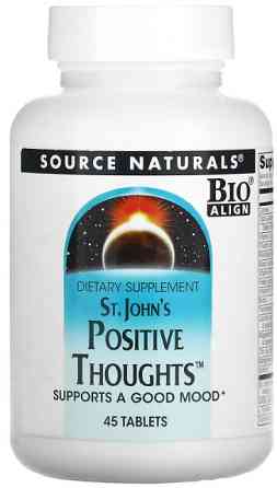 Підтримка нервової системи  Source Naturals St. John's Positive Thoughts 45 таблеток Київ