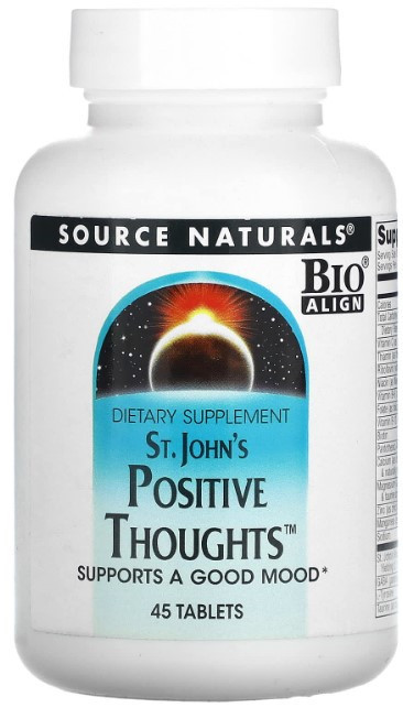 Підтримка нервової системи  Source Naturals St. John's Positive Thoughts 45 таблеток Київ - фото 1