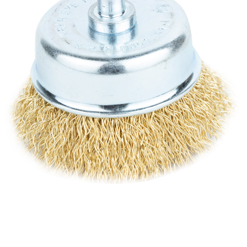 Набір дротяних щіток 3шт Ø25; 50; 50мм хвостовик Ø6мм (латунований) GRAD (9029015) Рівне - фото 5