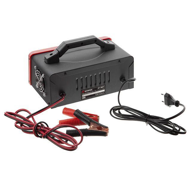 Зарядний пристрій 12 В, 5/10/15/20 А, 230 В, режим реанімації (десульфатації) акумулятора INTERTOOL AT-3021 Коломия - фото 2