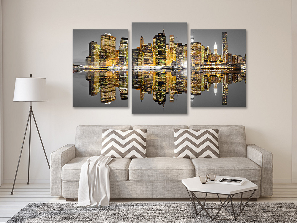 Модульна картина у вітальню/ спальню Місто в ночі Art-735_3 Київ - фото 2