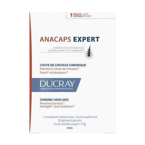Дюкре Анакапс Експерт Капсули при хронічному випадінні волосся Ducray Anacaps Expert, 30 капсул Дніпро - фото 1